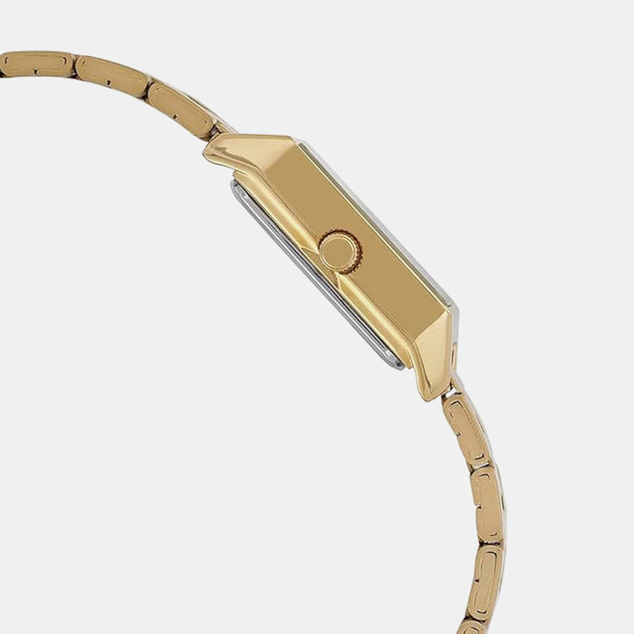 Enticer Women Quartz Gold Dial Analog Stainless Steel Watch A2284