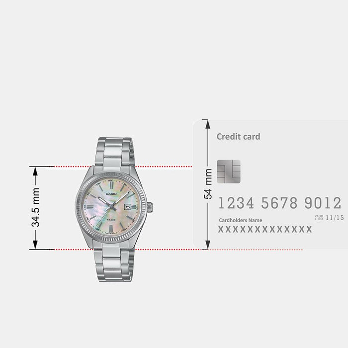 Enticer Women Quartz Mother Of Pearl Dial Analog Stainless Steel Watch A2364
