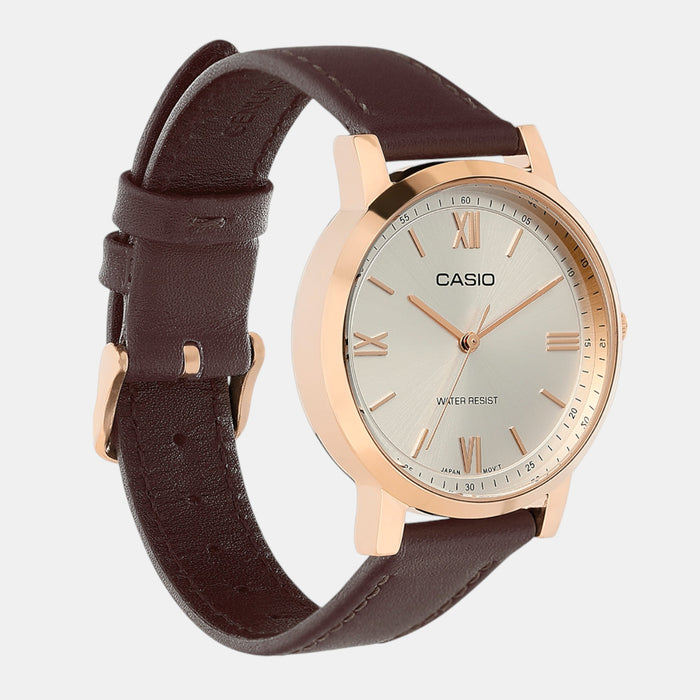 Enticer Women Quartz Silver Dial Analog Leather Watch A2163