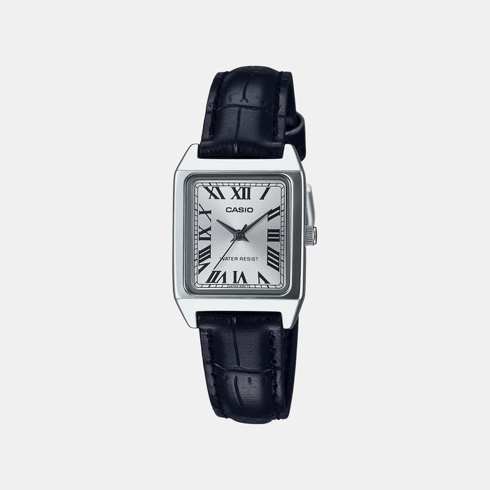 Enticer Women Quartz Silver Dial Analog Leather Watch A2287
