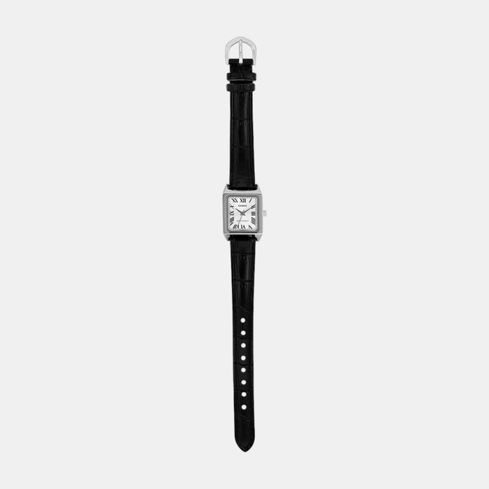 Enticer Women Quartz Silver Dial Analog Leather Watch A2287