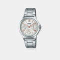 Enticer Women Quartz White Dial Analog Stainless Steel Watch A1697