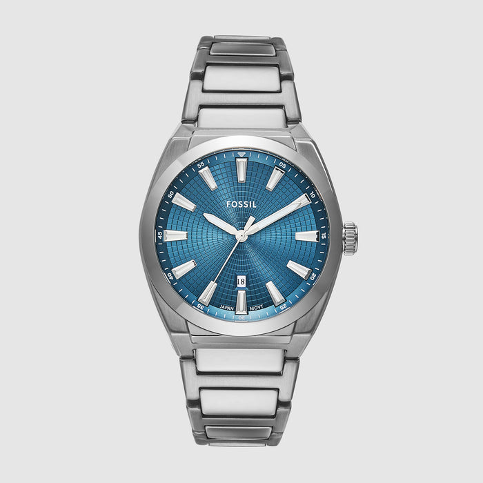 Fossil Round Blue Analog watch