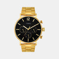 Fashion Men Quartz Black Dial Multi-Function Stainless Steel Watch TWEG20025