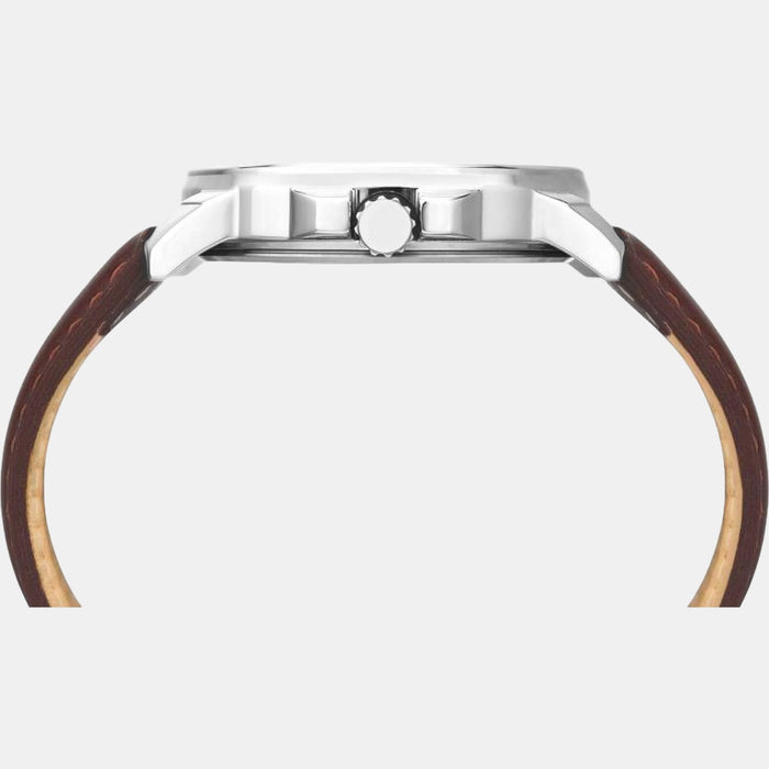 Timex Men Round Silver watch