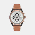 Timex Round Silver Chronograph watch