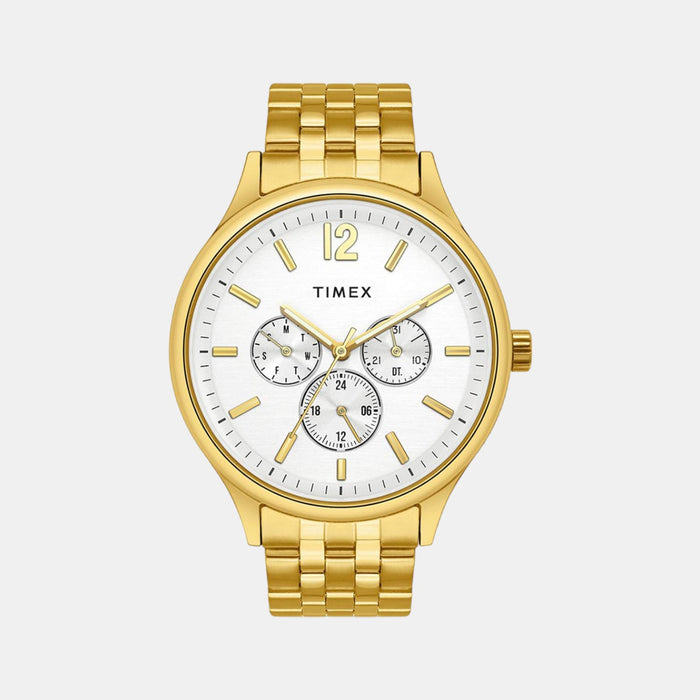Timex Round Silver Chronograph watch