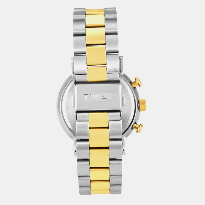 Fashion Men Quartz Silver Dial Multi-Function Stainless Steel Watch TWEG20026