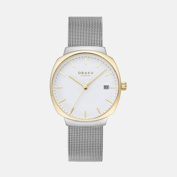 Obaku Round Silver Analog watch