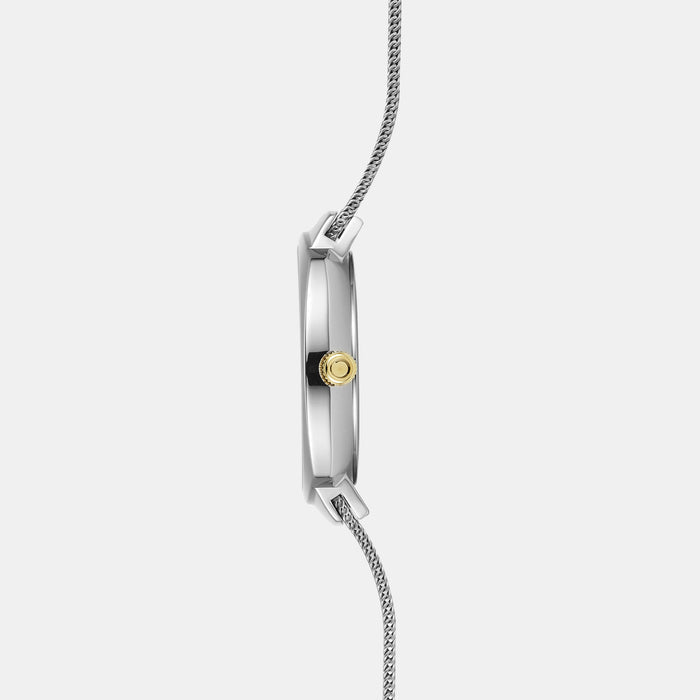 Obaku Women Round Silver watch