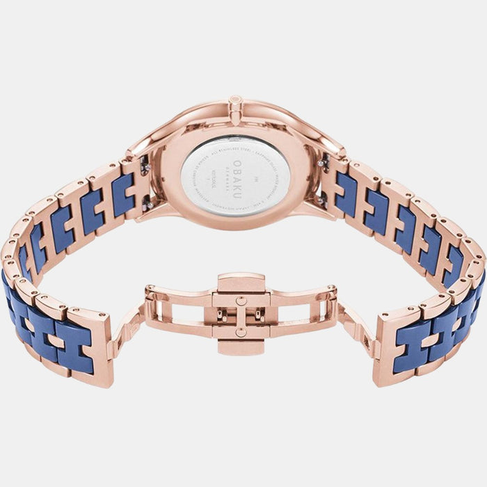Obaku Round Quartz Analog Women watch