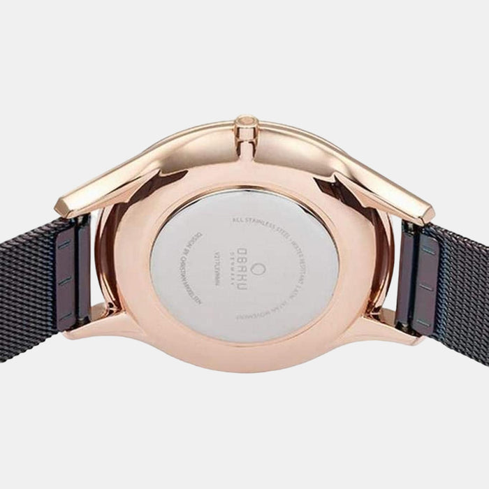 Obaku Men Round Brown watch
