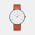 Folie Men Quartz White Dial Analog Leather Watch V283GXBWRZ