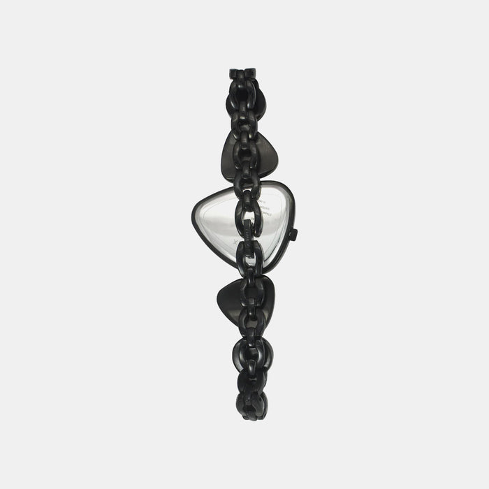 Fria Women Quartz Black Dial Analog Brass Watch TWEL17701