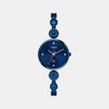 Fria Women Quartz Blue Dial Analog Brass Watch TWEL18205