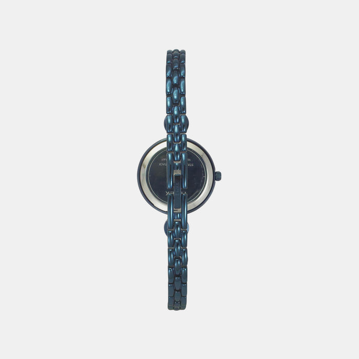 Fria Women Quartz Blue Dial Analog Brass Watch TWEL18205