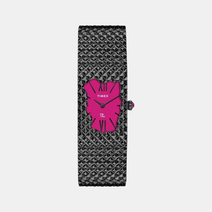 Fria Women Quartz Magenta Dial Analog Stainless Steel Watch TWEL77707