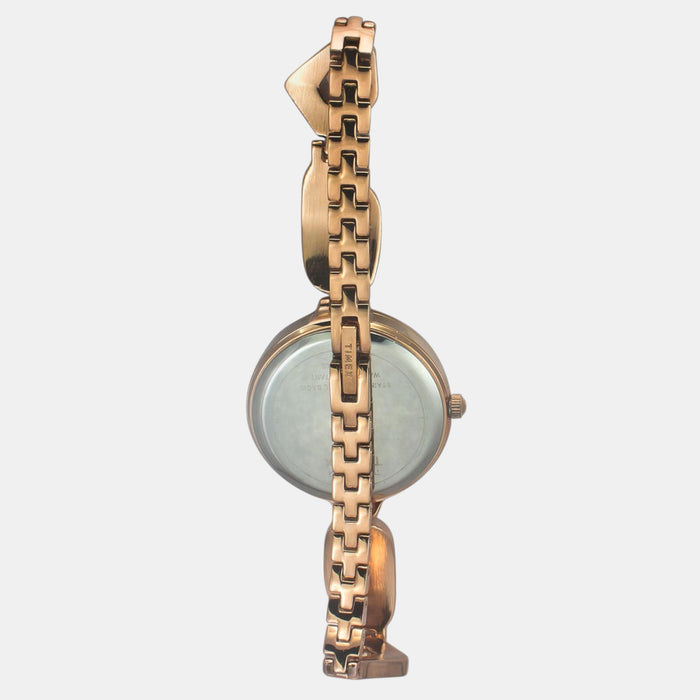 Fria Women Quartz Mother Of Pearl Dial Analog Brass Watch TWEL15904