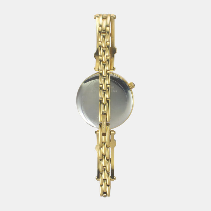 Fria Women Quartz Mother Of Pearl Dial Analog Brass Watch TWEL16004