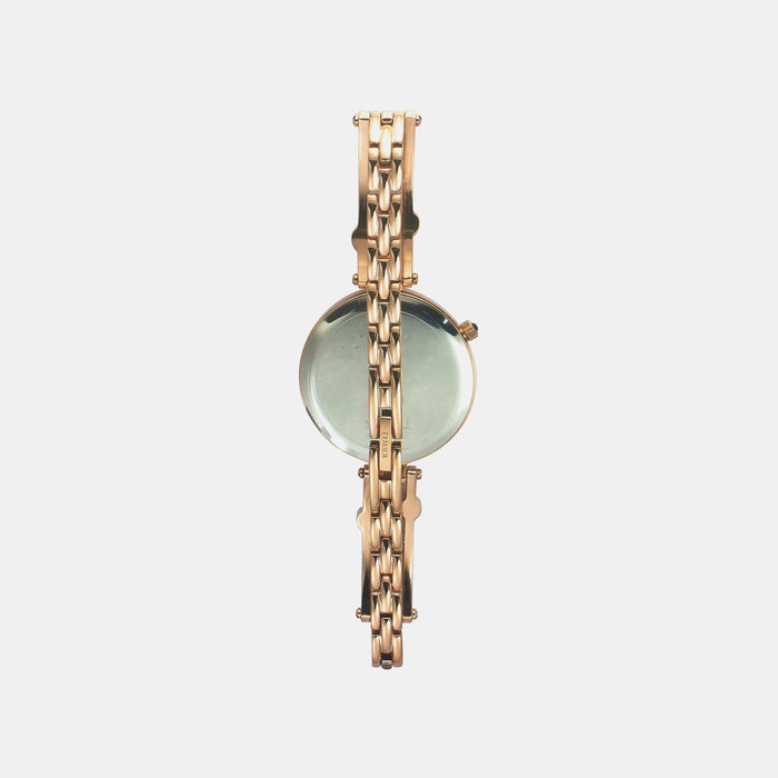 Fria Women Quartz Mother Of Pearl Dial Analog Brass Watch TWEL16005
