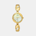 Fria Women Quartz Mother Of Pearl Dial Analog Brass Watch TWEL16305