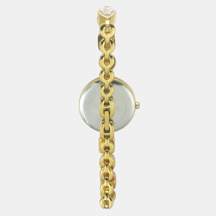 Fria Women Quartz Mother Of Pearl Dial Analog Brass Watch TWEL17304