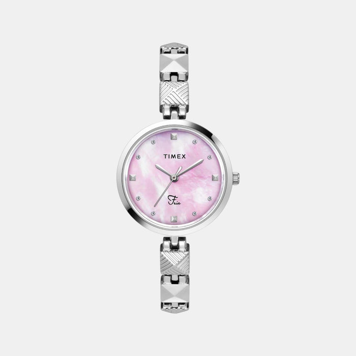 Fria Women Quartz Mother Of Pearl Dial Analog Brass Watch TWEL18307