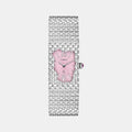Fria Women Quartz Pink Dial Analog Stainless Steel Watch TWEL77700