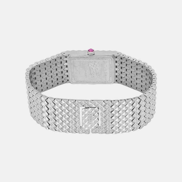 Fria Women Quartz Pink Dial Analog Stainless Steel Watch TWEL77700