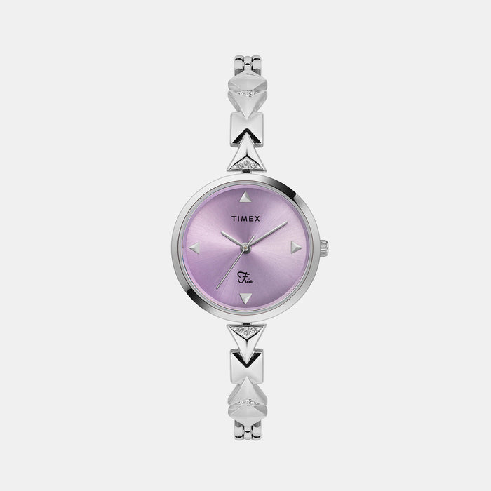 Timex Round Purple Analog watch