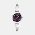 Fria Women Quartz Purple Dial Analog Brass Watch TWEL19800
