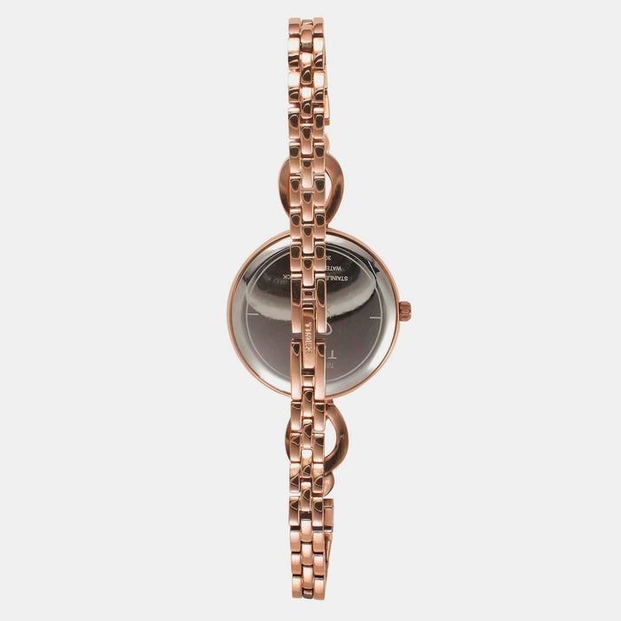 Timex Women Round Rose Gold watch