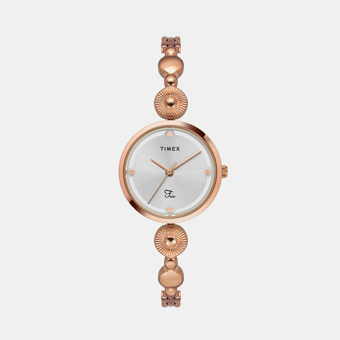 Timex Round Silver Analog watch