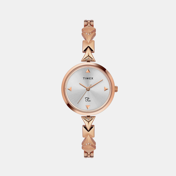 Timex Round Silver Analog watch