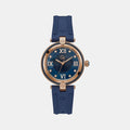 Fusion Women Quartz Blue Dial Analog Silicone Watch Z15004L7MF