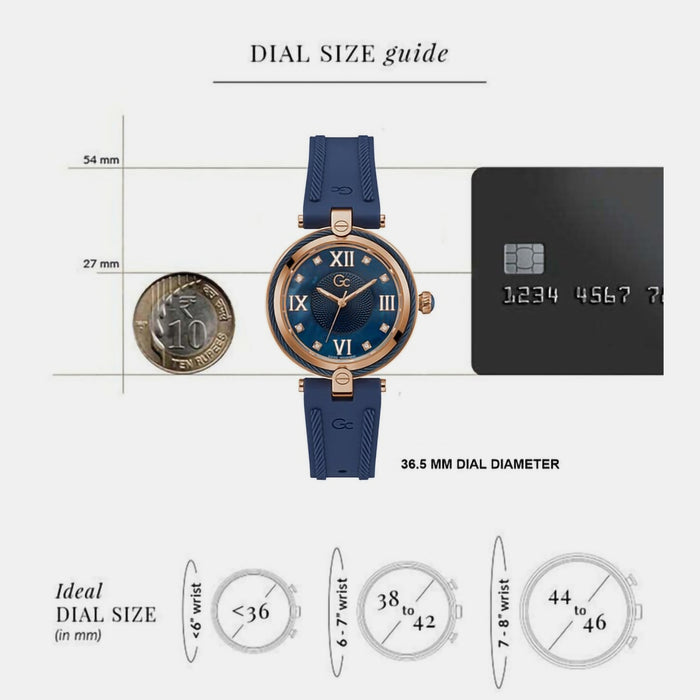 Fusion Women Quartz Blue Dial Analog Silicone Watch Z15004L7MF