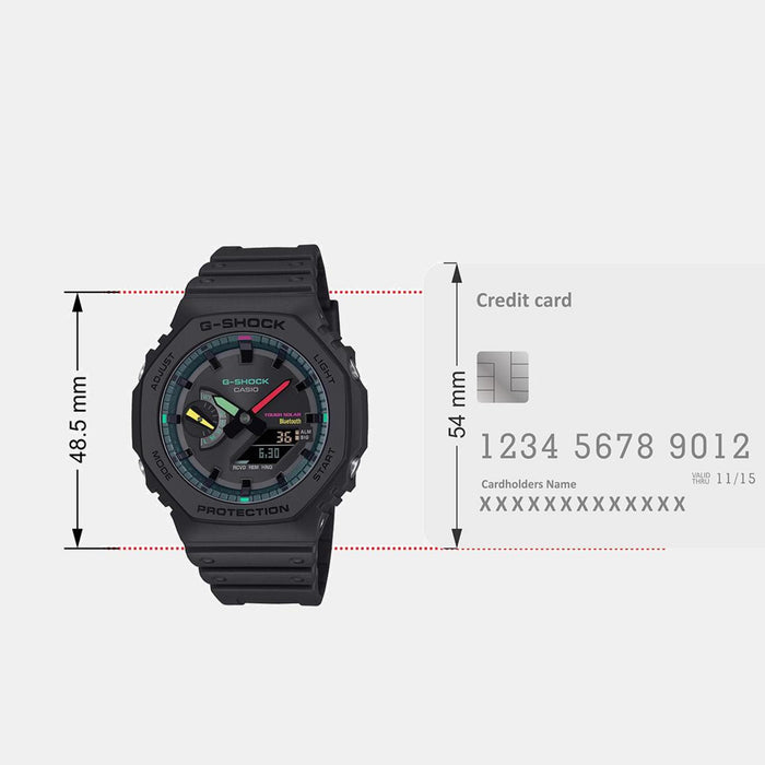 G-Shock Men Quartz Black Dial Analog-Digital Resin Watch G1554