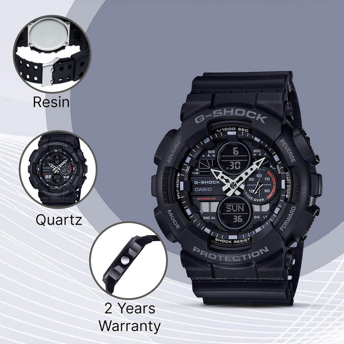 G-Shock Men Quartz Black Dial Analog-Digital Resin Watch G975