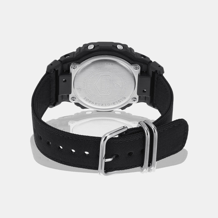 G-Shock Men Quartz Black Dial Digital Fabric Watch G1512