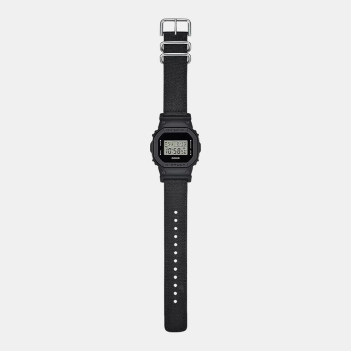 G-Shock Men Quartz Black Dial Digital Fabric Watch G1512