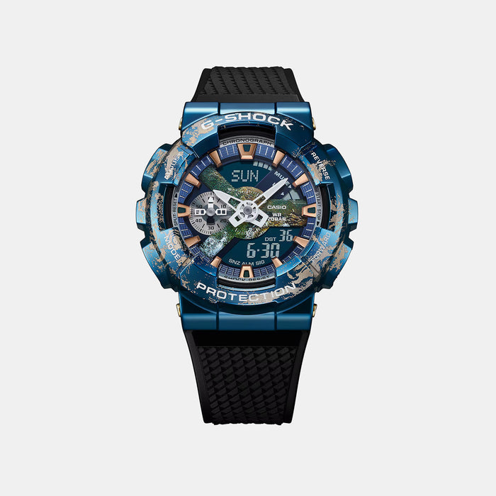 G-Shock Men Quartz Blue Dial Analog-Digital Resin Watch G1341