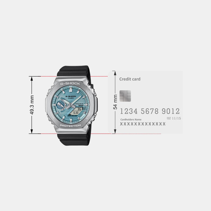 G-Shock Men Quartz Blue Dial Analog-Digital Resin Watch G1582