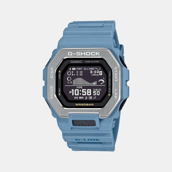 G-Shock Men Quartz Blue Dial Digital Resin Watch G1566