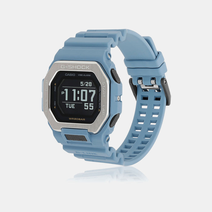 G-Shock Men Quartz Blue Dial Digital Resin Watch G1566