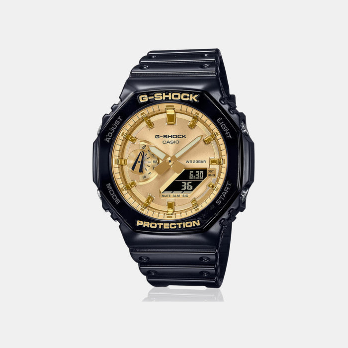 G-Shock Men Quartz Gold Dial Analog-Digital Resin Watch G1453