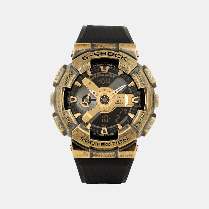 G-Shock Men Quartz Gold Dial Analog-Digital Resin Watch G1457