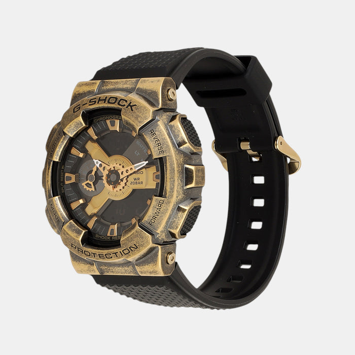 G-Shock Men Quartz Gold Dial Analog-Digital Resin Watch G1457