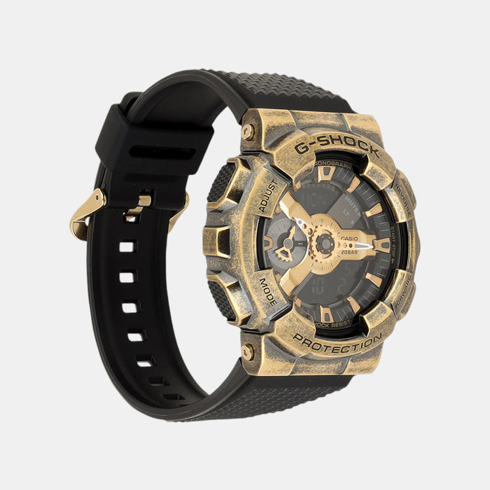 G-Shock Men Quartz Gold Dial Analog-Digital Resin Watch G1457