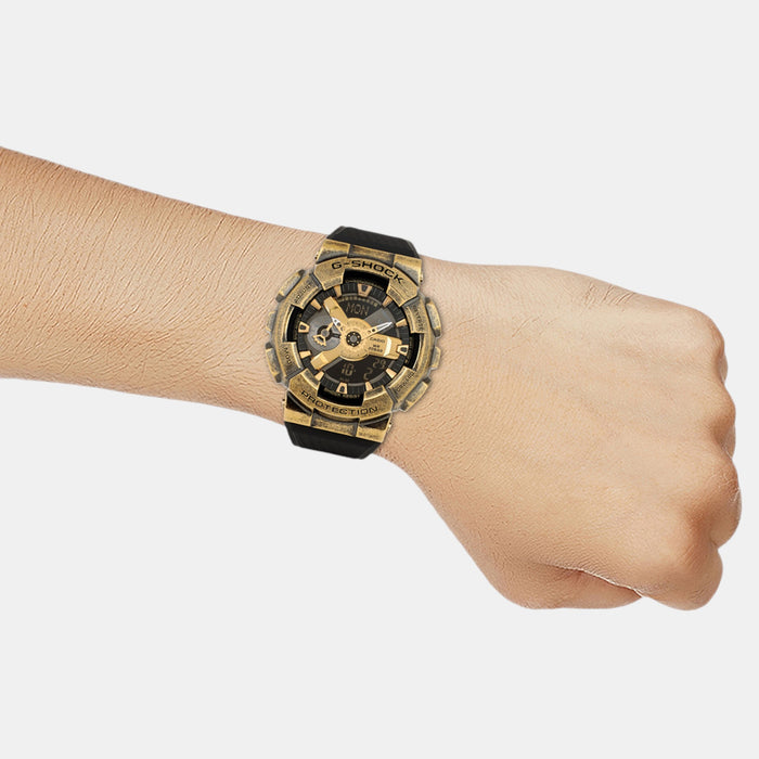 G-Shock Men Quartz Gold Dial Analog-Digital Resin Watch G1457
