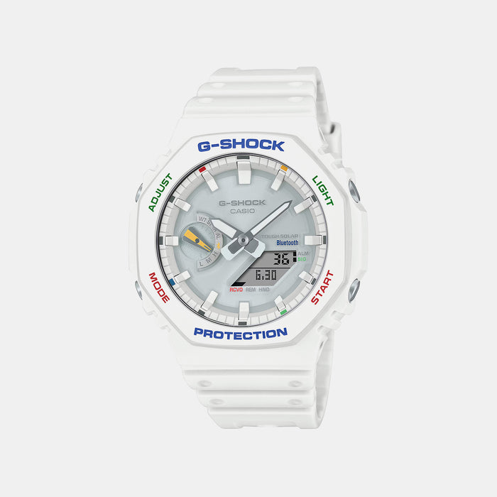 G-Shock Men Quartz White Dial Analog-Digital Resin Watch G1475